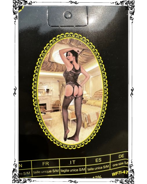 Decent Criss Cross Fishnet Full Body Stocking (WF71-4770)