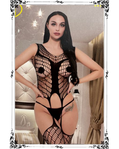 Vertical Pattern Full Body Stockings (WF71-W40170)