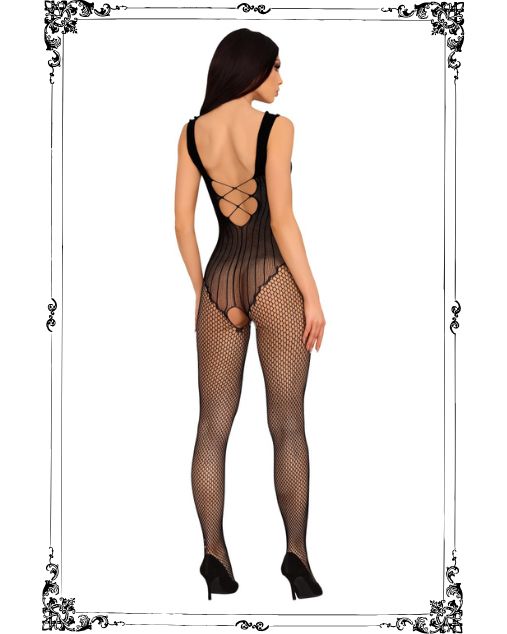 LC Marlies Rhinestone Embellishment Full Body Stocking