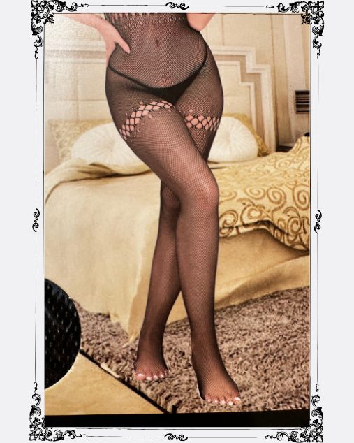 Back V Bak Hole Hot & Sassy Body Stocking for Young Woman