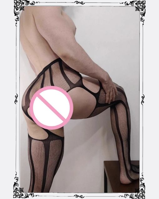 Vertical Lines Pattern Design Stocking for Men