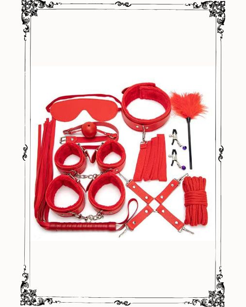 Unisex 10 PCs Elegant Grey Playful Kit (BDSM by Fifty Shades)