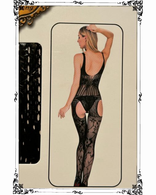 Rebel Net Cut-Out Full Body Stocking (8910)
