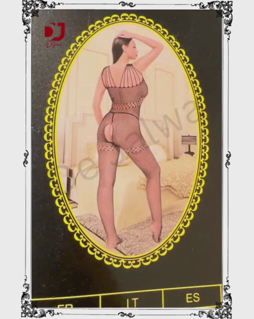 Back V Bak Hole Hot & Sassy Body Stocking for Young Woman