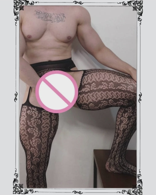 Elegant Pattern Leg Stockings for Men